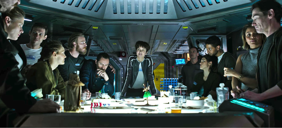 Ridley Scott Alien Covenant crew