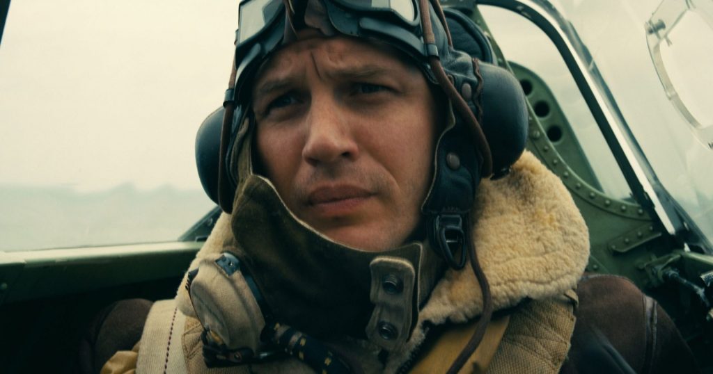 Tom Hardy in Dunkirk directed by Christopher Nolan