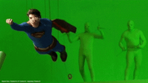 superman green screen people