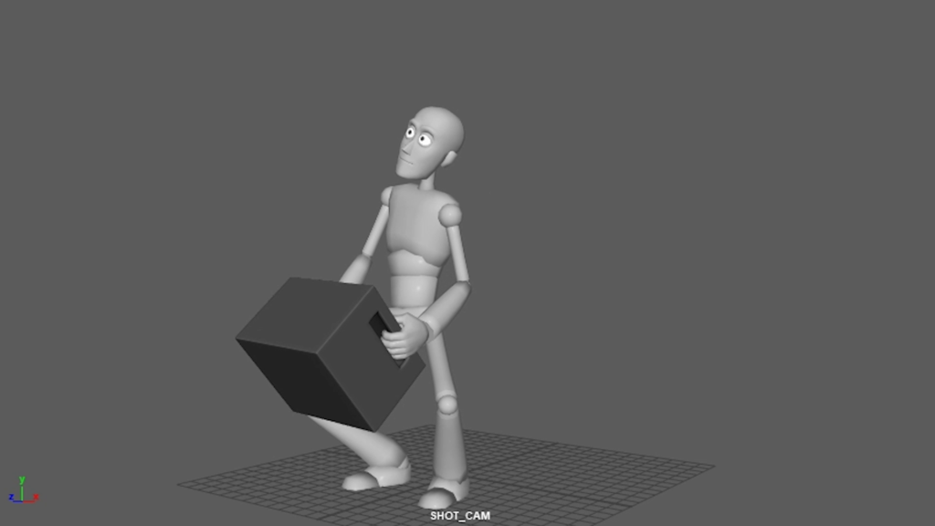 3D Character holding box | InFocus Film School